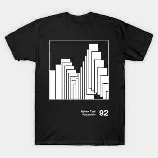 Aphex Twin - Pulsewidth / Minimalist Style Graphic Design T-Shirt